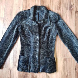 Vintage 90s Faux Fur Jacket - Betsey Johnson